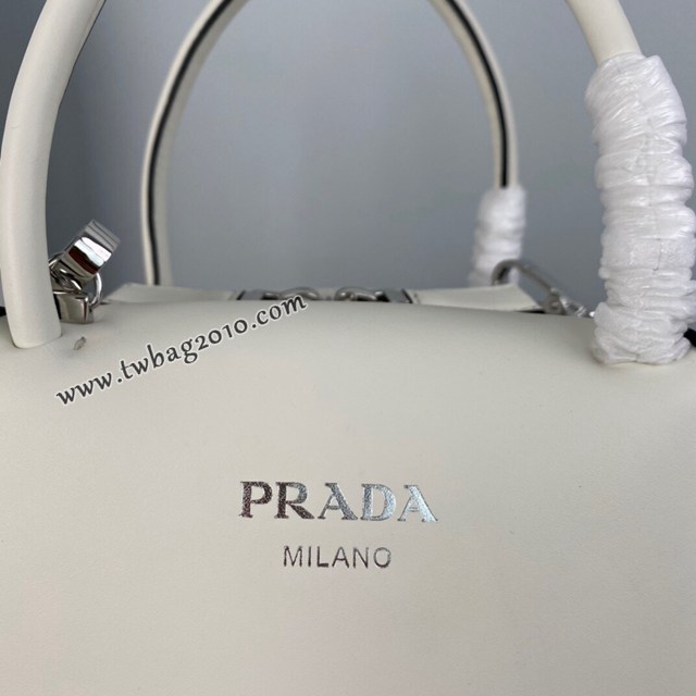 Prada專櫃2022秋冬新款小號手提袋 1BA366 普拉達平紋小牛皮肩背女包 csp1291